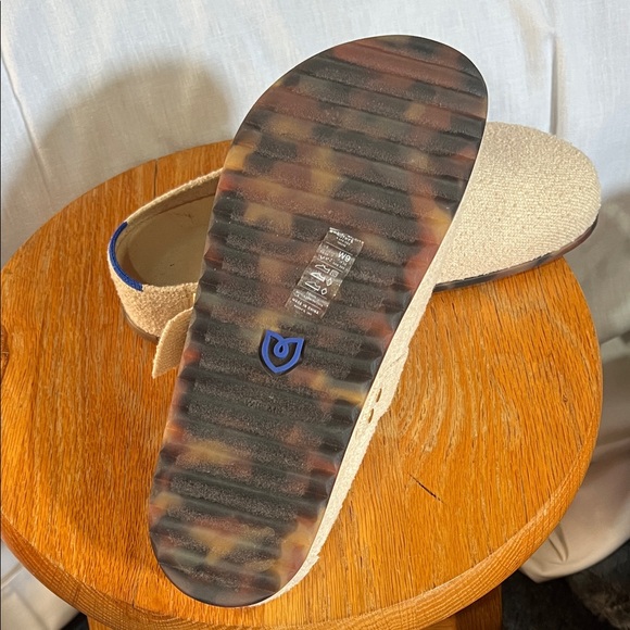 Rothy's Textured Cream Mules with Gold - Picture 3 of 5